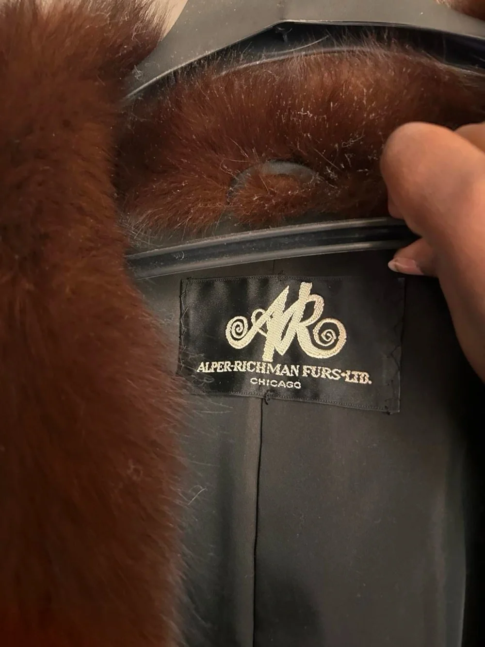 Fur Coat Vintage Long Hair Beaver Fox Shawl Collar Après Ski 80s Glam Plush Shag